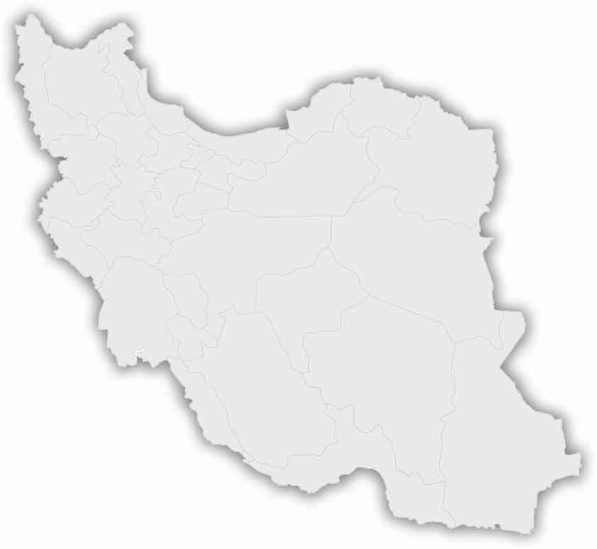 نقشه ایران با راهنماهای محلی